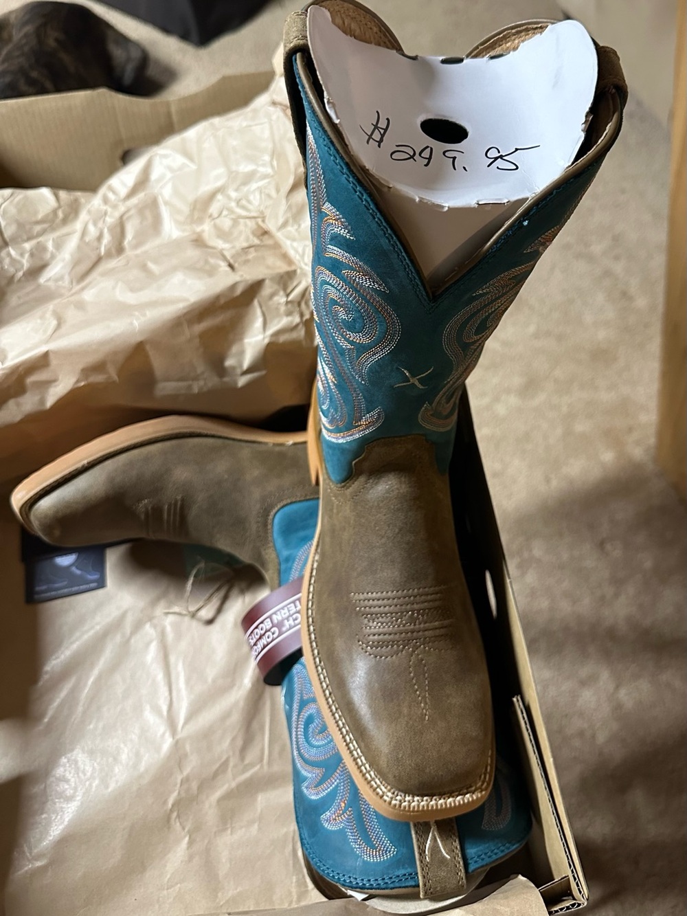 Women’s Turquoise & Brown Cowboy Boots - Twisted X